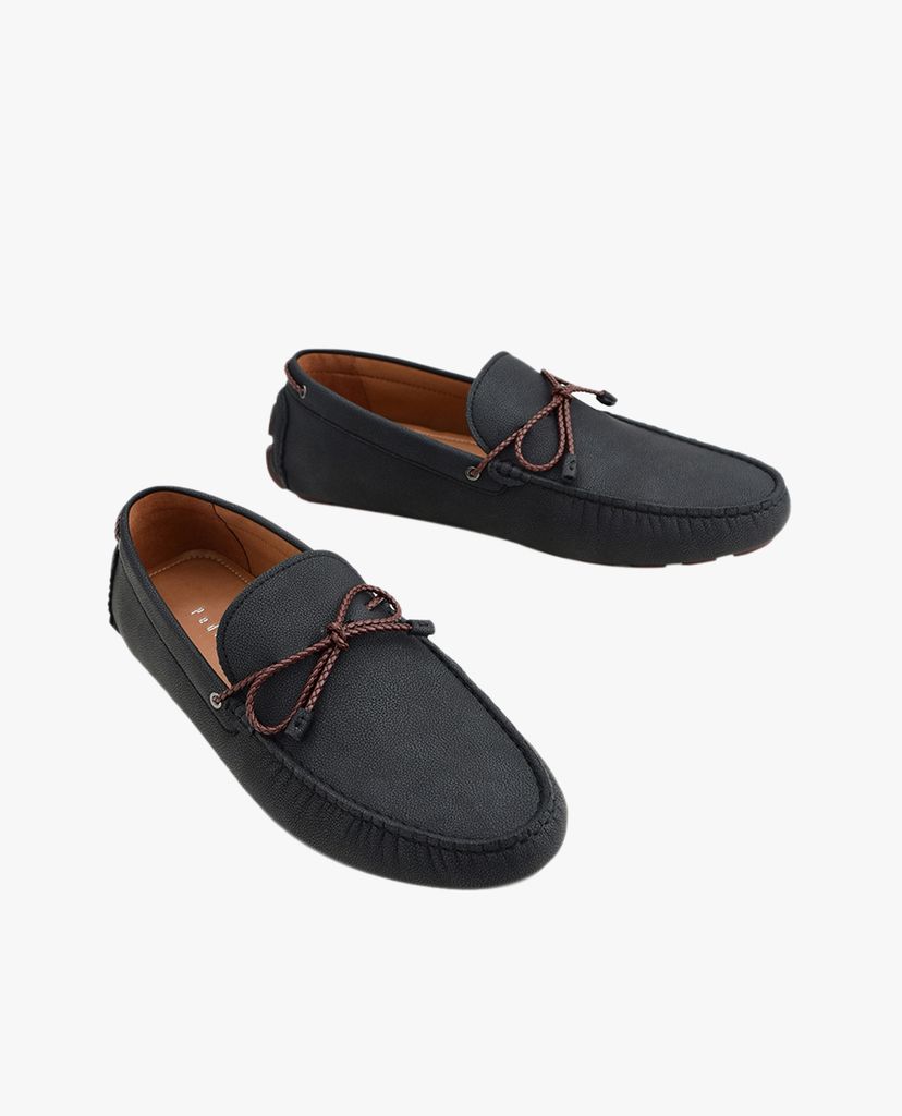 PEDRO - Giày lười nam phối nơ Pointed Toe Bow