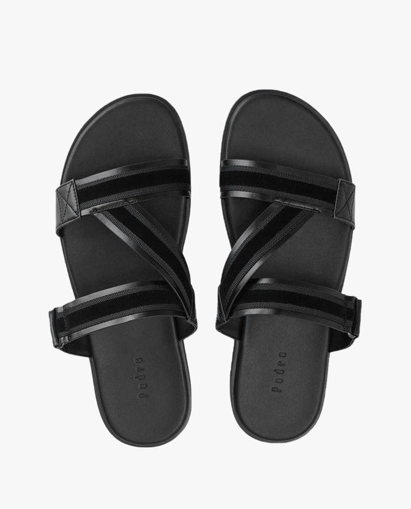 PEDRO - Giày sandals nam quai ngang Velvet Trim Slides