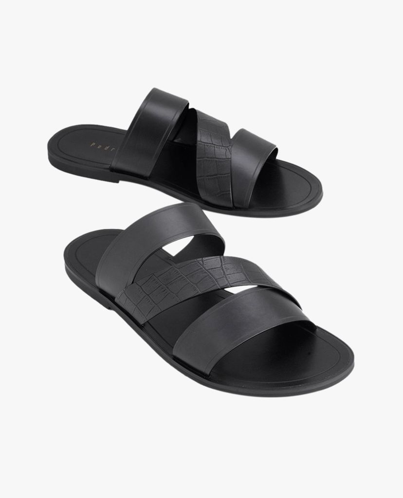 PEDRO - Giày sandals nam quai ngang Croc Effect