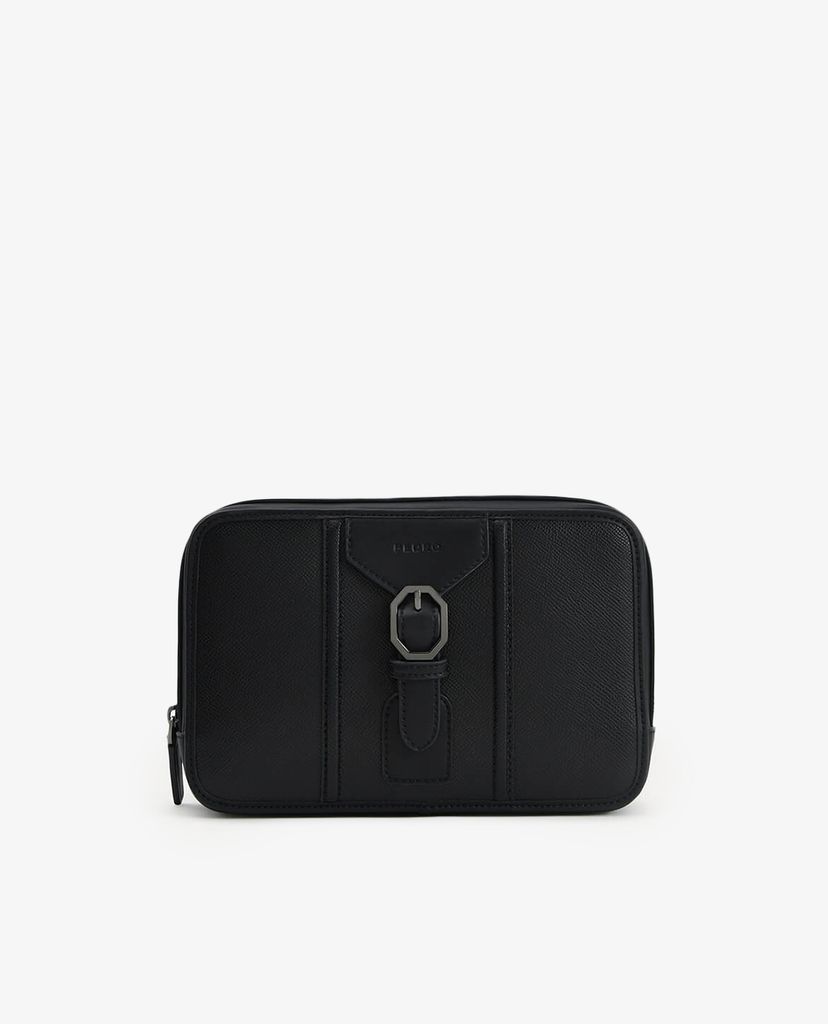 PEDRO - Túi xách tay nam chữ nhật Buckled Textured Leather