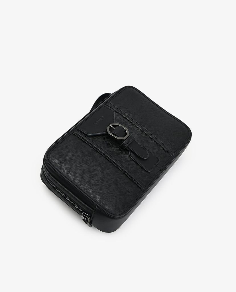 PEDRO - Túi xách tay nam chữ nhật Buckled Textured Leather
