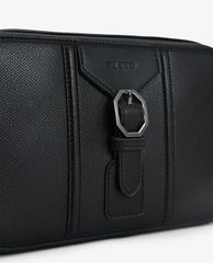 PEDRO - Túi xách tay nam chữ nhật Buckled Textured Leather