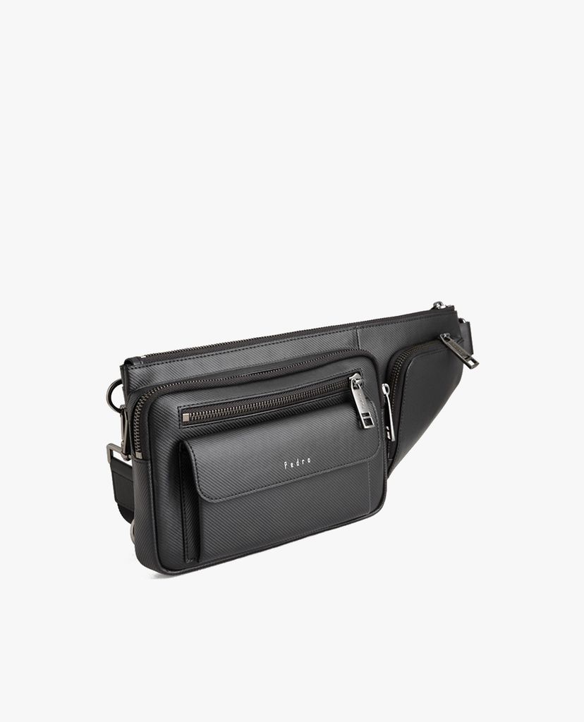 PEDRO - Túi đeo chéo nam chữ nhật Embossed Sling