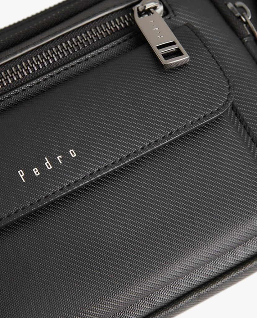PEDRO - Túi đeo chéo nam chữ nhật Embossed Sling