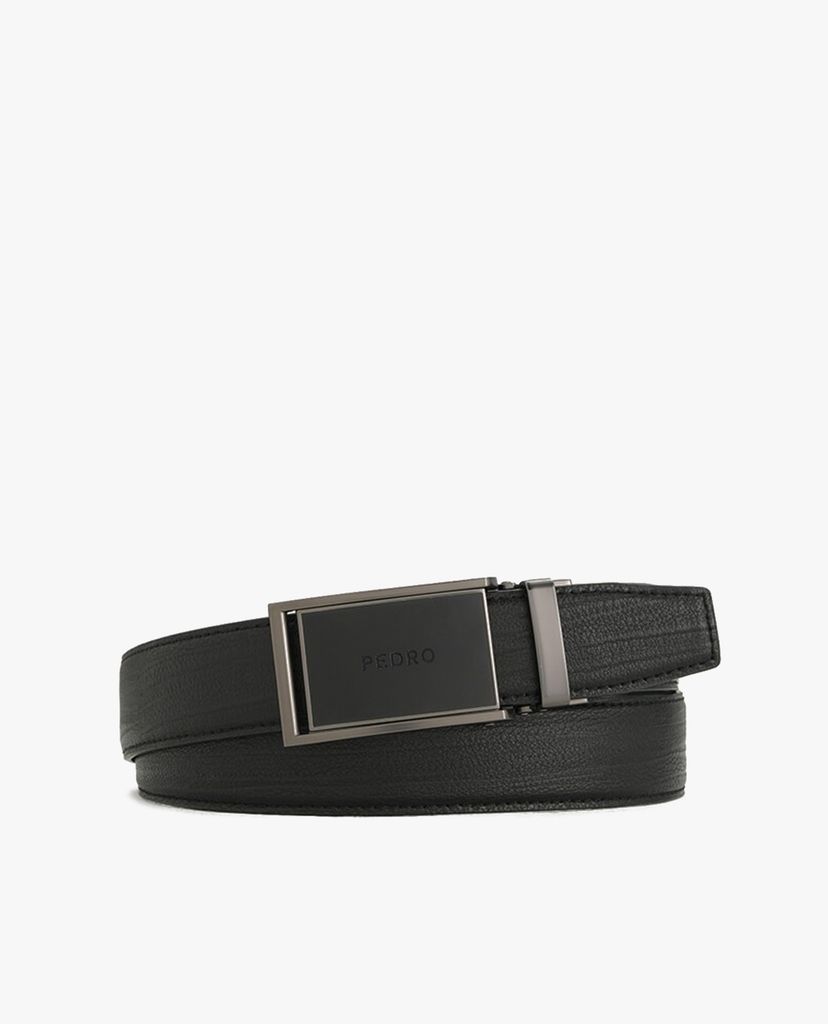 PEDRO - Thắt lưng nam da bản vừa Leather Automatic Buckle