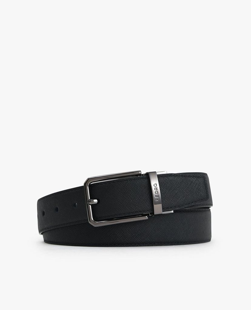 PEDRO - Thắt lưng nam da Textured Leather Reversible