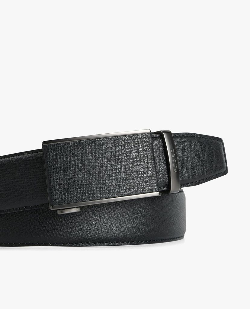 PEDRO - Thắt lưng nam da mặt kim loại Textured Leather Automatic