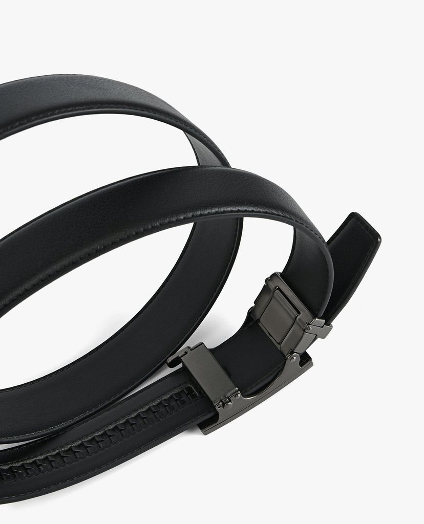 PEDRO - Thắt lưng nam da mặt kim loại Textured Leather Automatic