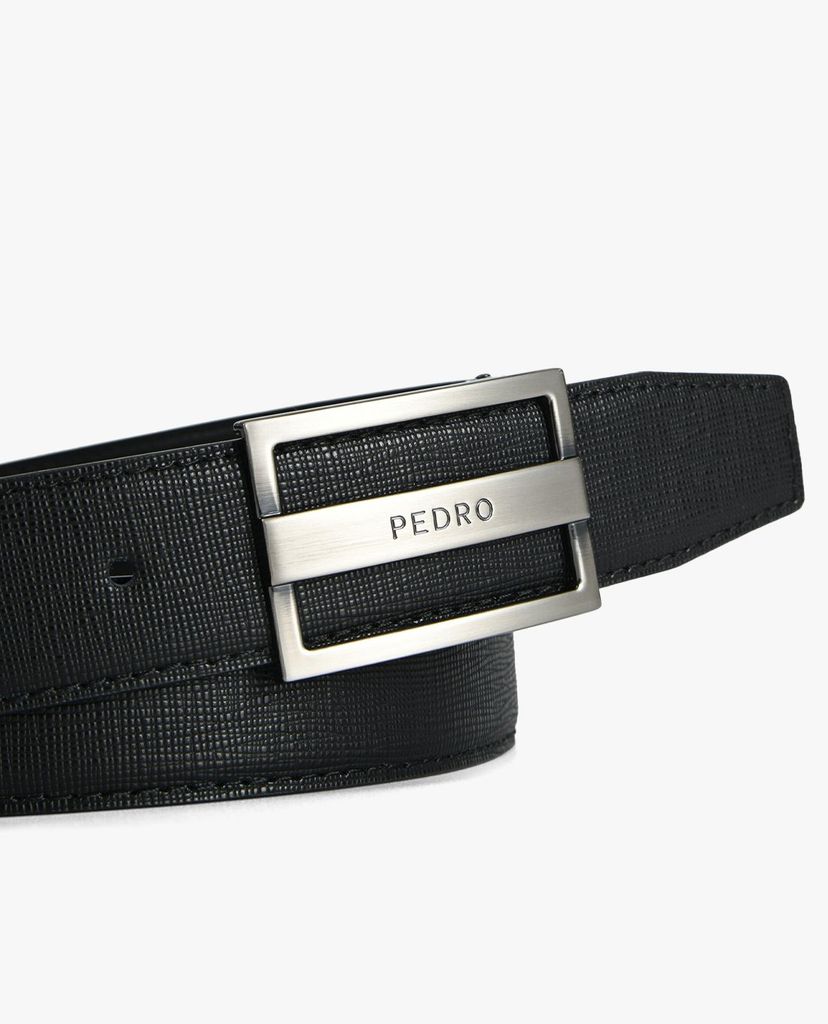 PEDRO - Thắt lưng nam mặt khóa kim loại Leather Automatic