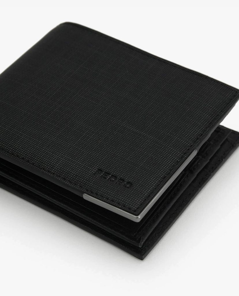 PEDRO - Ví nam da dang gập Leather Bi Fold Flip
