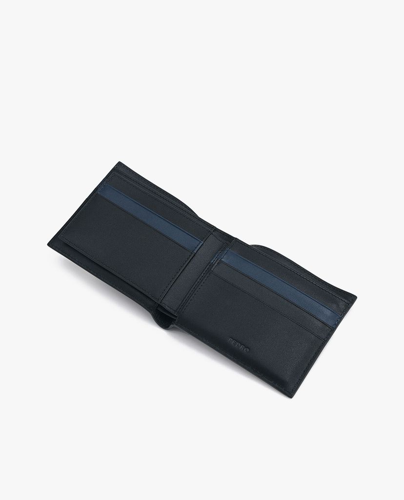 PEDRO - Ví nam dạng gập Two Tone Leather Bi Fold