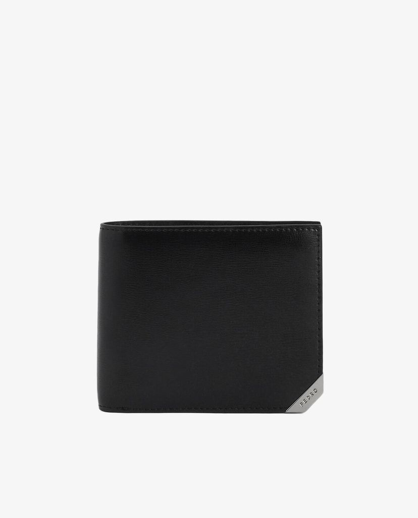 PEDRO - Ví nam da dang gập Textured Leather Bi Fold