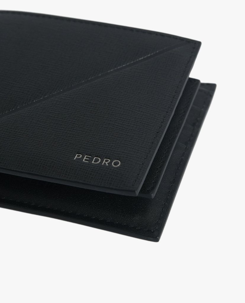 PEDRO - Ví nam dạng gập Textured Leather Bi Fold