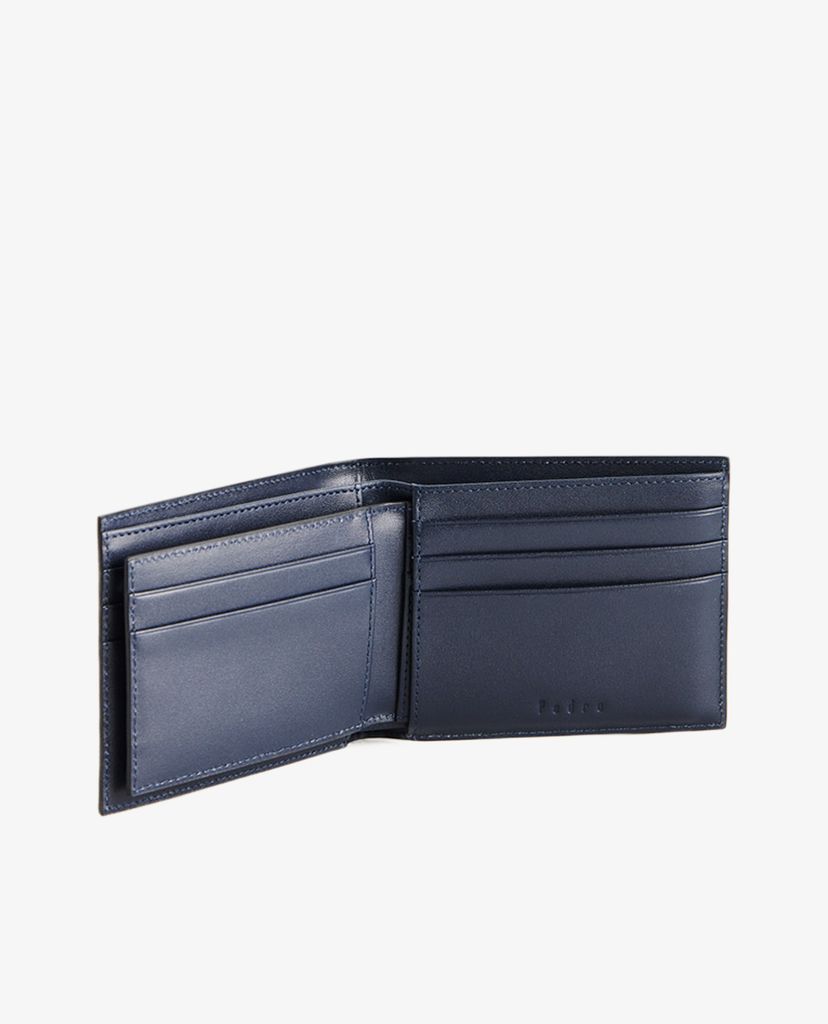 PEDRO - Ví nam dạng gập kẻ ngang Leather Bi Fold With Insert