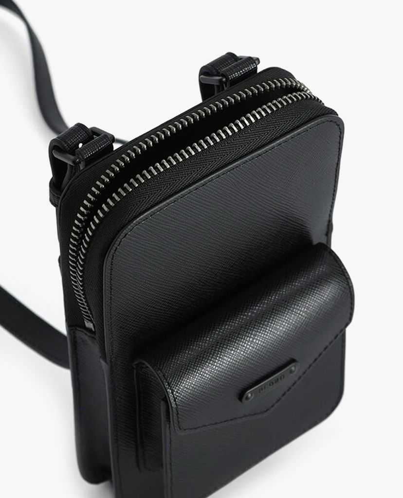 PEDRO - Ví nam chữ nhật Embossed Leather Phone Pouch