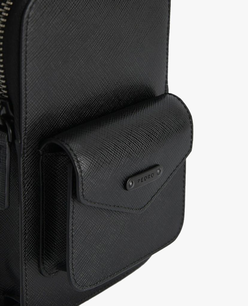 PEDRO - Ví nam chữ nhật Embossed Leather Phone Pouch