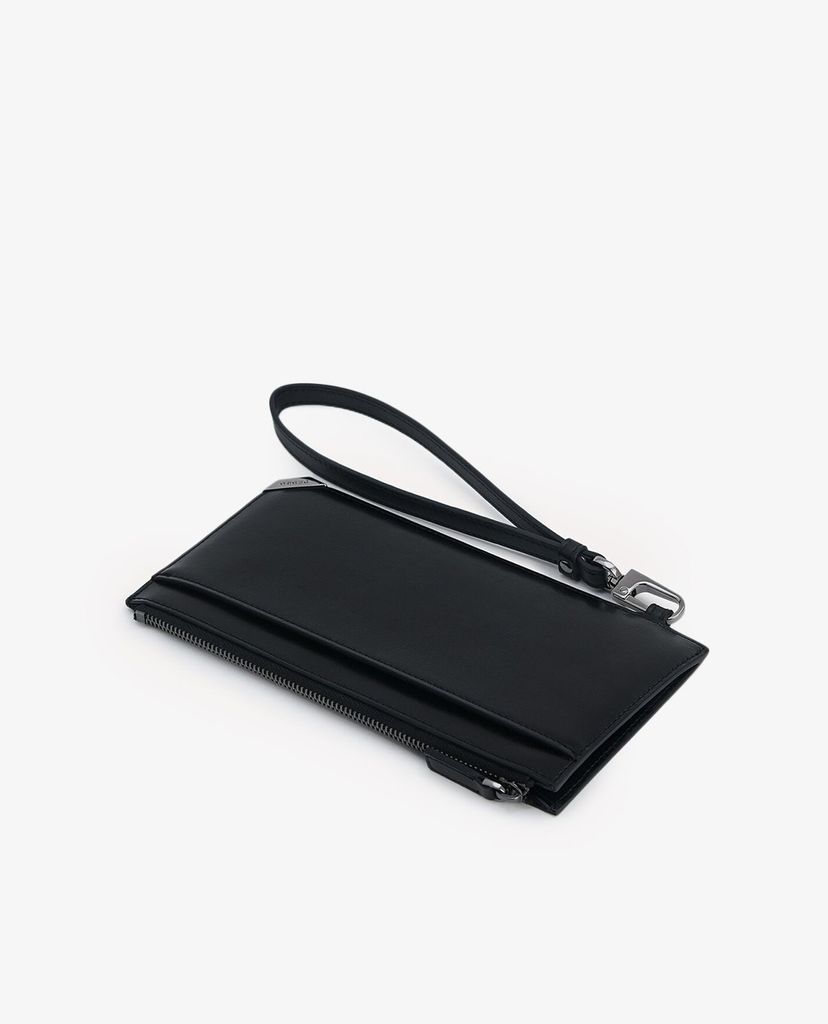 PEDRO - Ví nam cầm tay dáng dài phối ngăn đựng name card Textured Leather