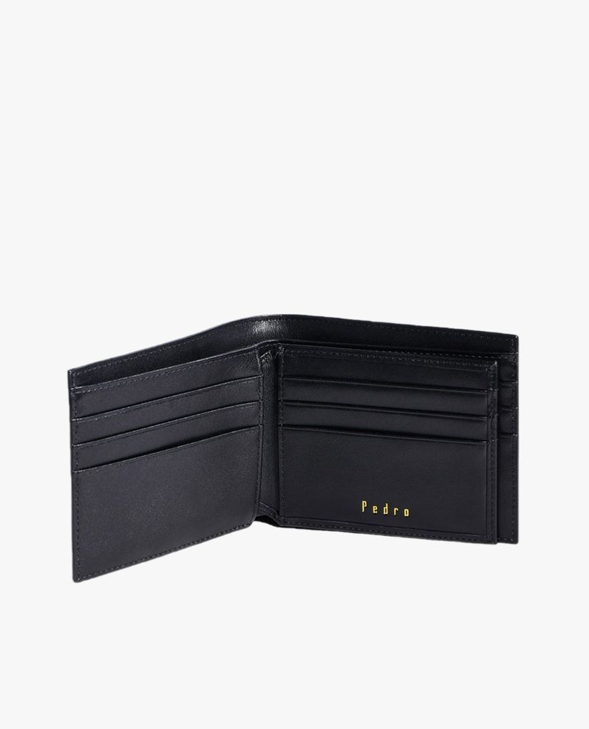 PEDRO - Ví nam dạng gập Striped Leather Bi Fold
