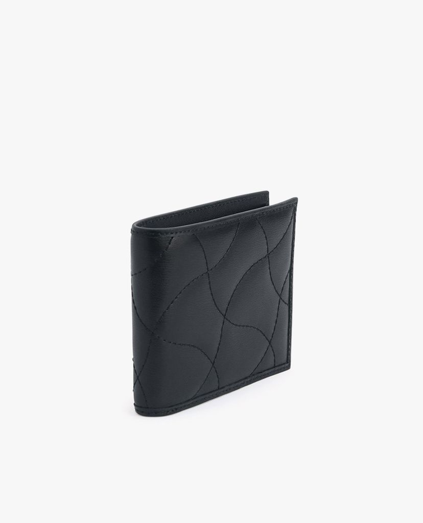 PEDRO - Ví nam da gập đôi Abstract Quilted Bi Fold