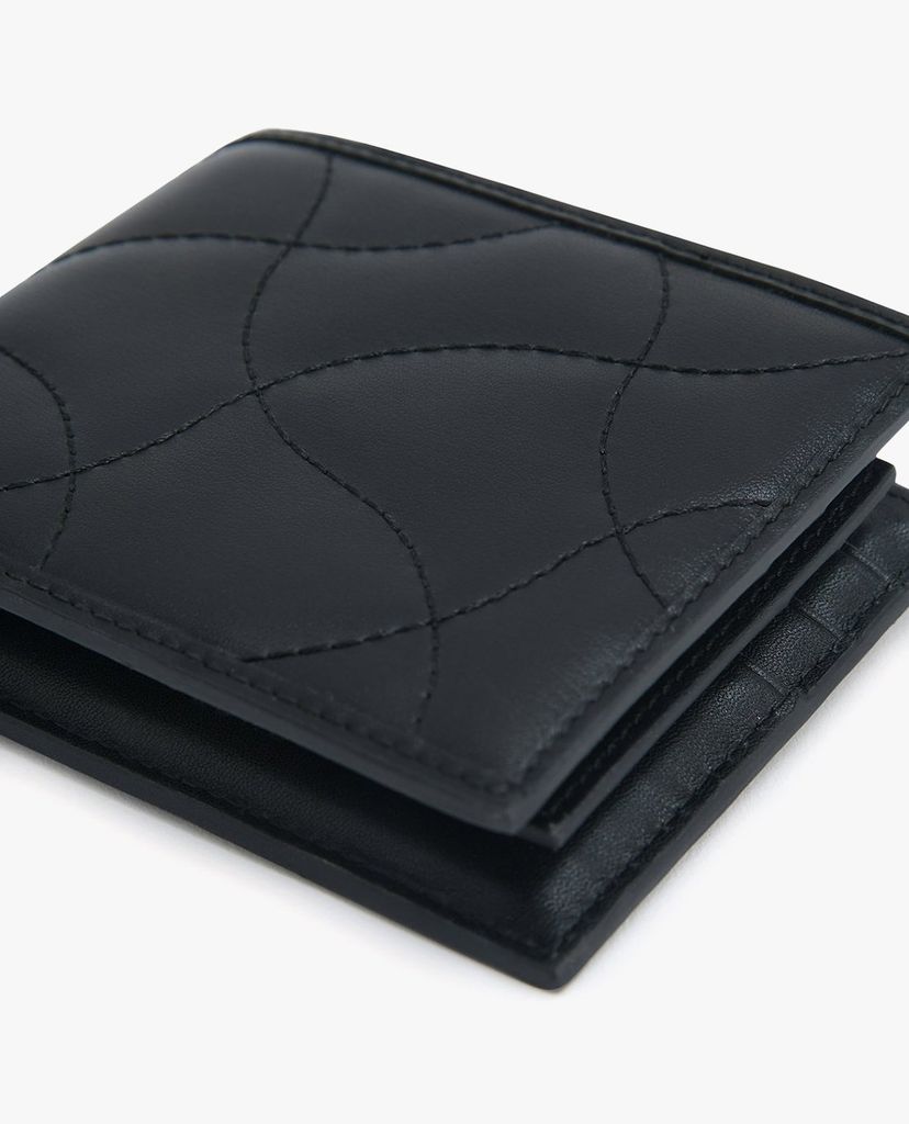 PEDRO - Ví nam da gập đôi Abstract Quilted Bi Fold