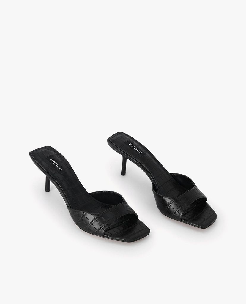PEDRO - Giày cao gót hở mũi Croc Effect