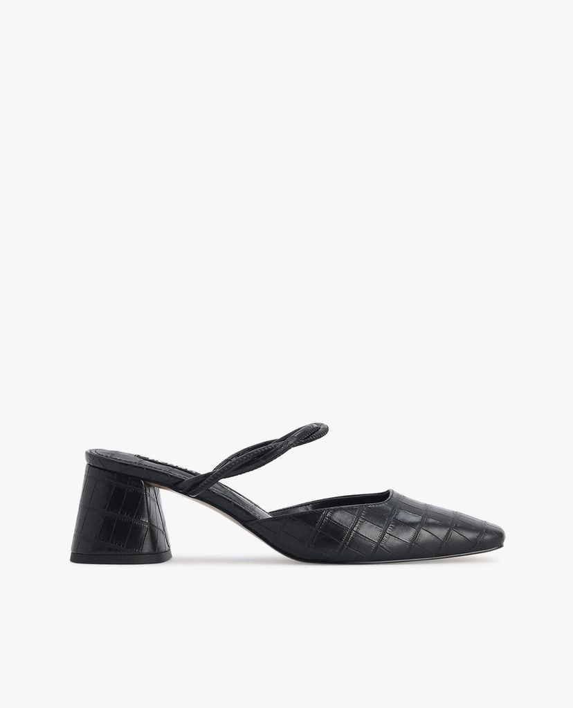 PEDRO - Giày cao gót mũi vuông Croc Effect Heeled