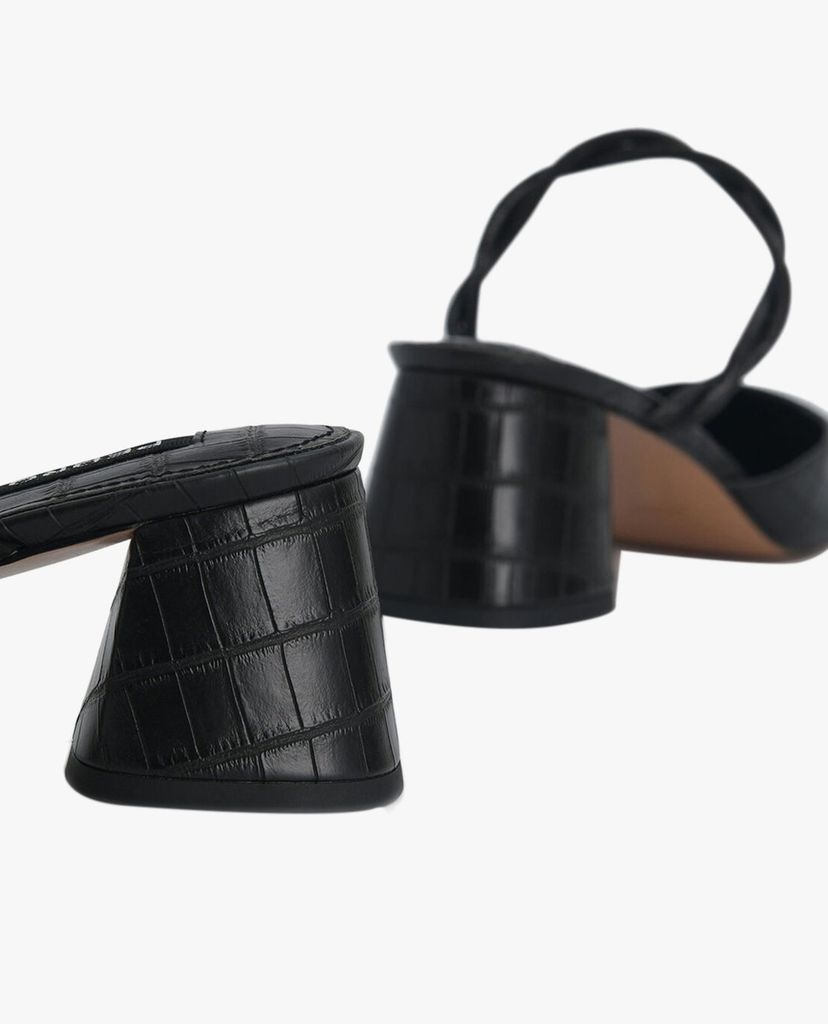 PEDRO - Giày cao gót mũi vuông Croc Effect Heeled