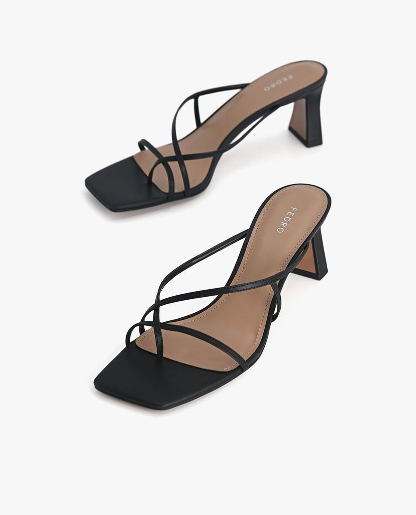 PEDRO - Giày sandals cao gót hở mũi quai mảnh xỏ ngón thời trang