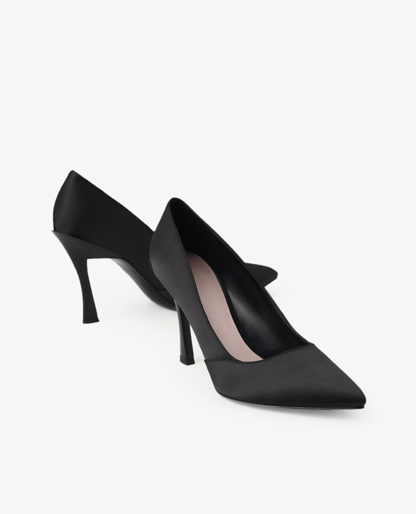 PEDRO - Giày cao gót mũi nhọn Satin Pumps In Curved