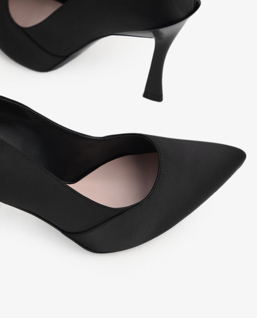 PEDRO - Giày cao gót mũi nhọn Satin Pumps In Curved