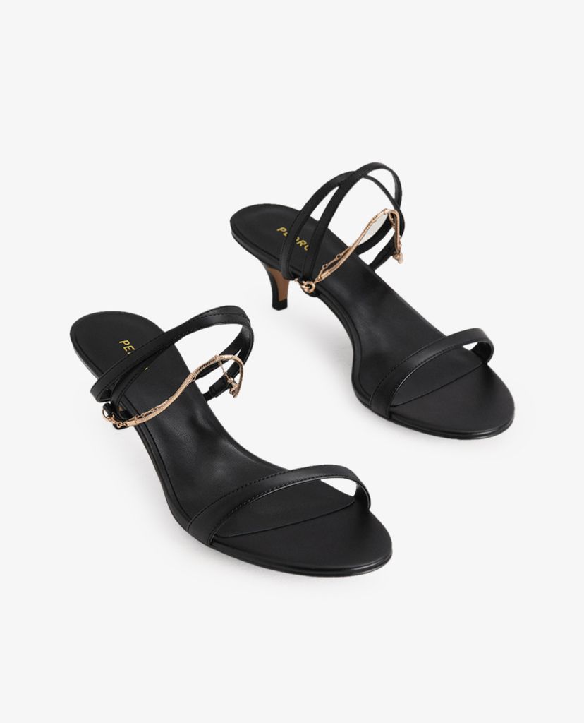 PEDRO - Giày sandals cao gót Gold Chain Strappy