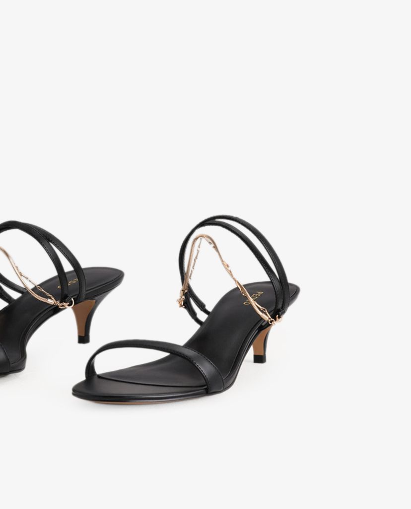 PEDRO - Giày sandals cao gót Gold Chain Strappy