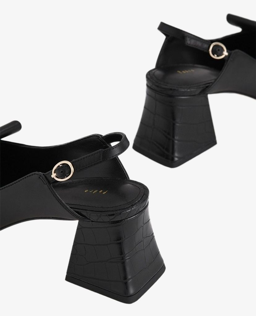 PEDRO - Giày cao gót mũi nhọn đế vuông Embellished Leather