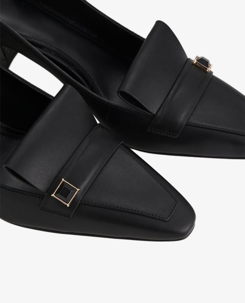 PEDRO - Giày cao gót mũi nhọn đế vuông Embellished Leather