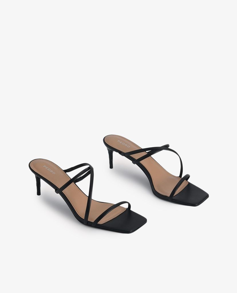 PEDRO - Giày cao gót hở mũi quai mảnh Pearlised Strappy