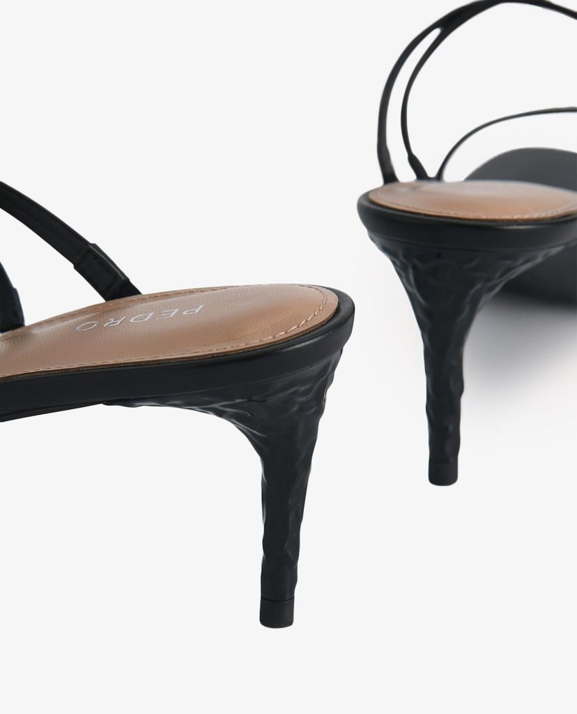 PEDRO - Giày cao gót hở mũi quai mảnh Pearlised Strappy