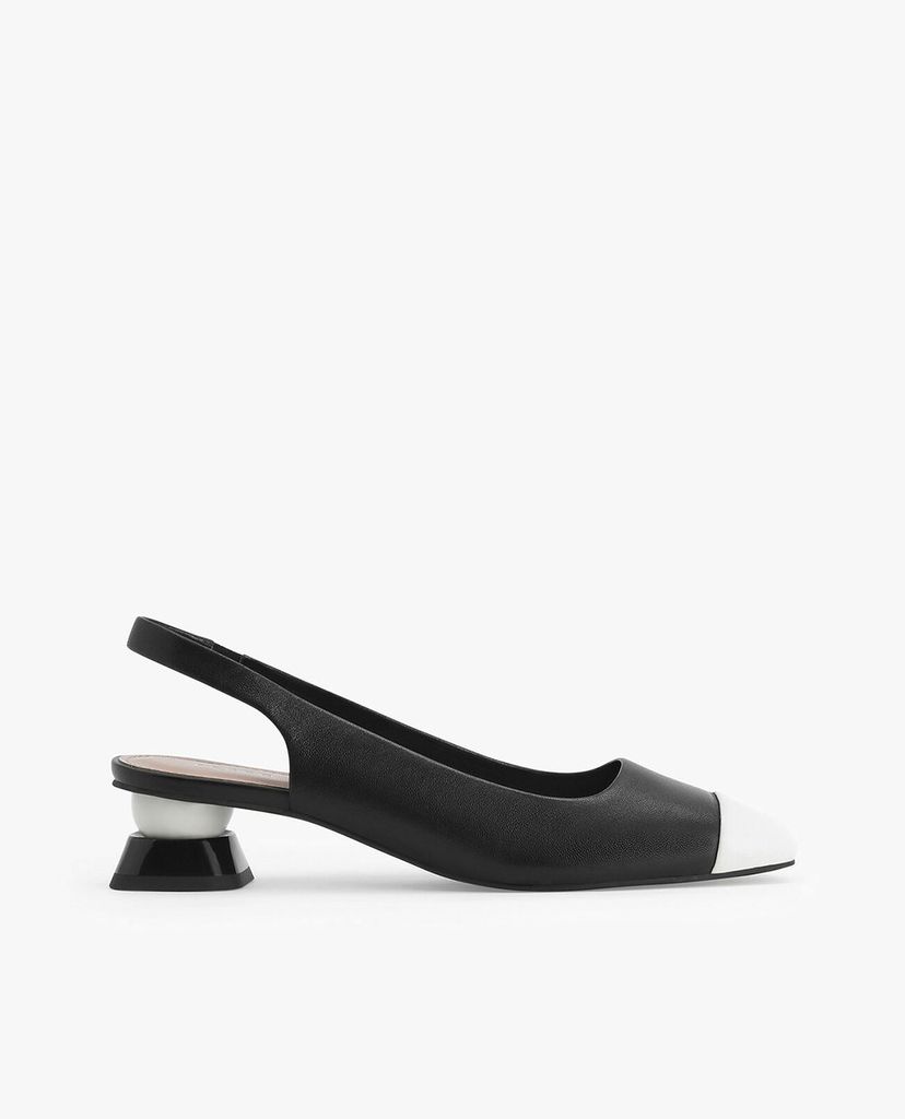 PEDRO - Giày cao gót mũi tròn Leather Slingback