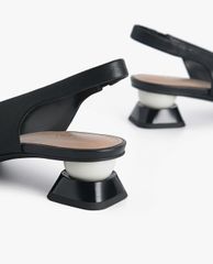 PEDRO - Giày cao gót mũi tròn Leather Slingback