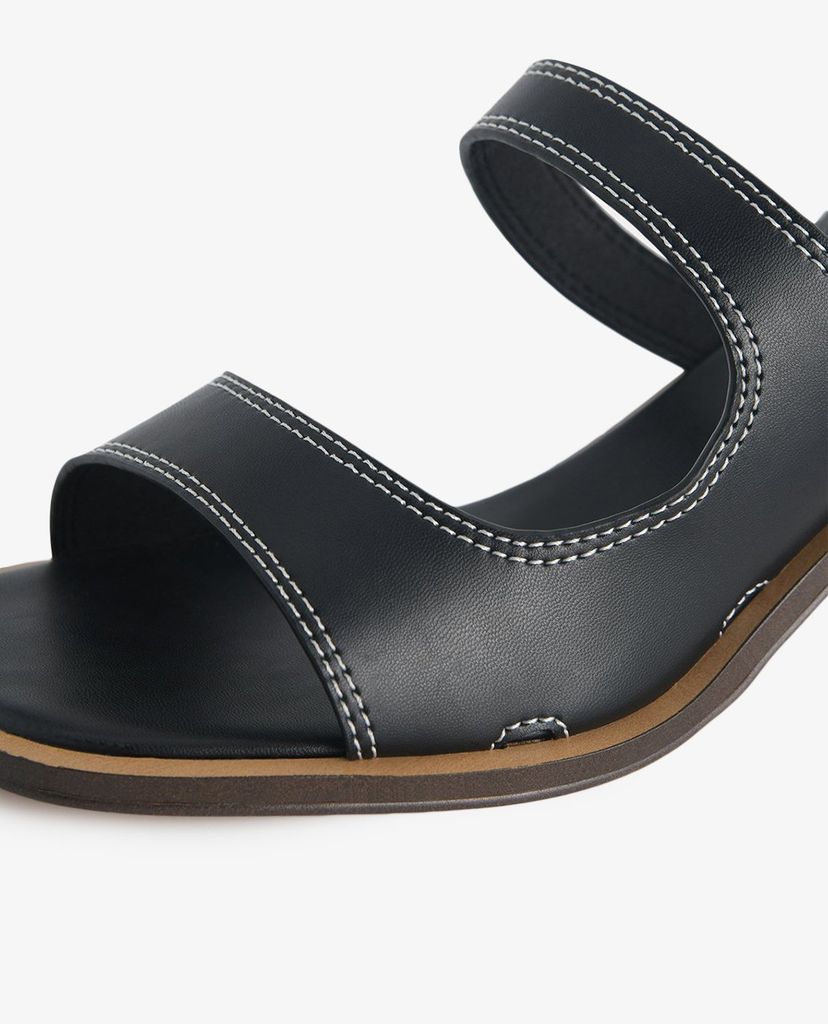 PEDRO - Giày sandal cao gót đế trụ Double Strap