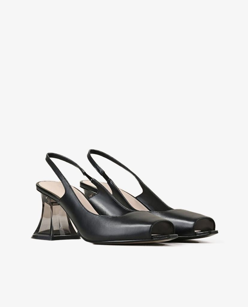 PEDRO - Giày cao gót hở mũi đế vuông Slingback Block