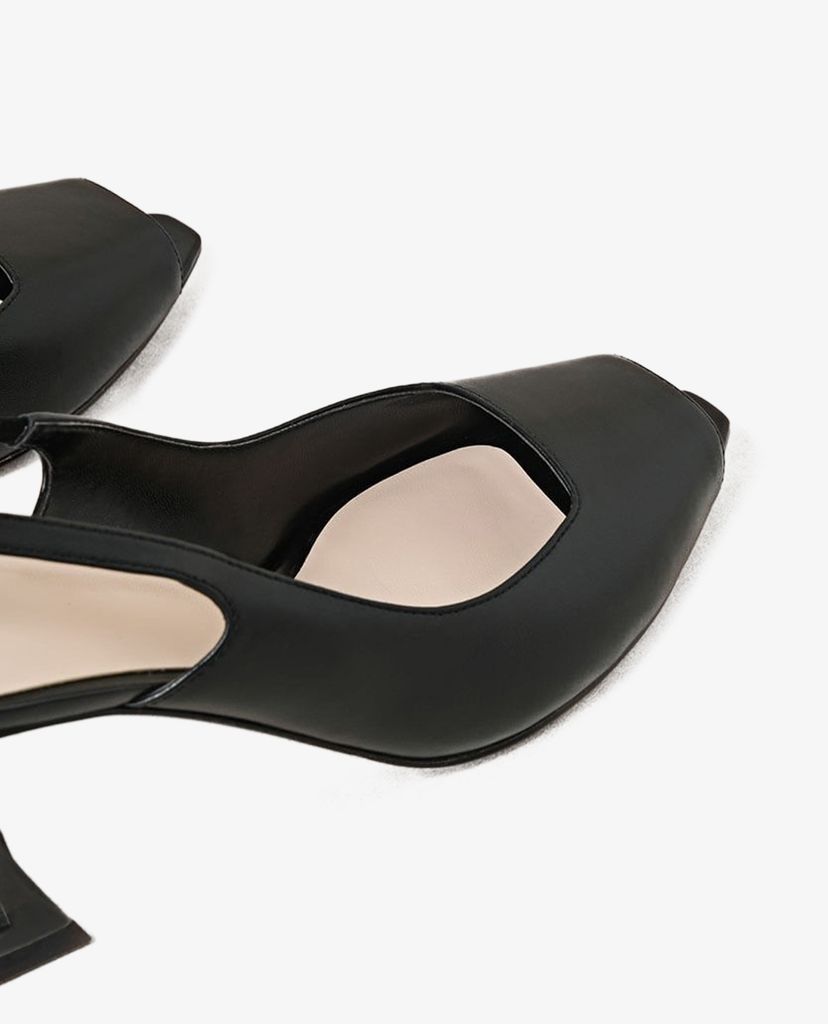 PEDRO - Giày cao gót hở mũi đế vuông Slingback Block
