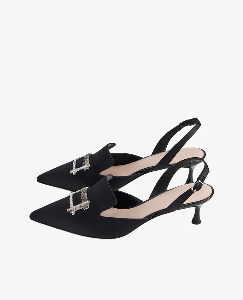 PEDRO - Giày cao gót mũi nhọn Gem Embellished Slingback