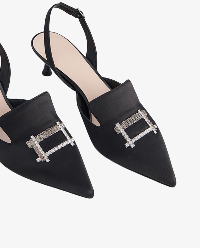PEDRO - Giày cao gót mũi nhọn Gem Embellished Slingback