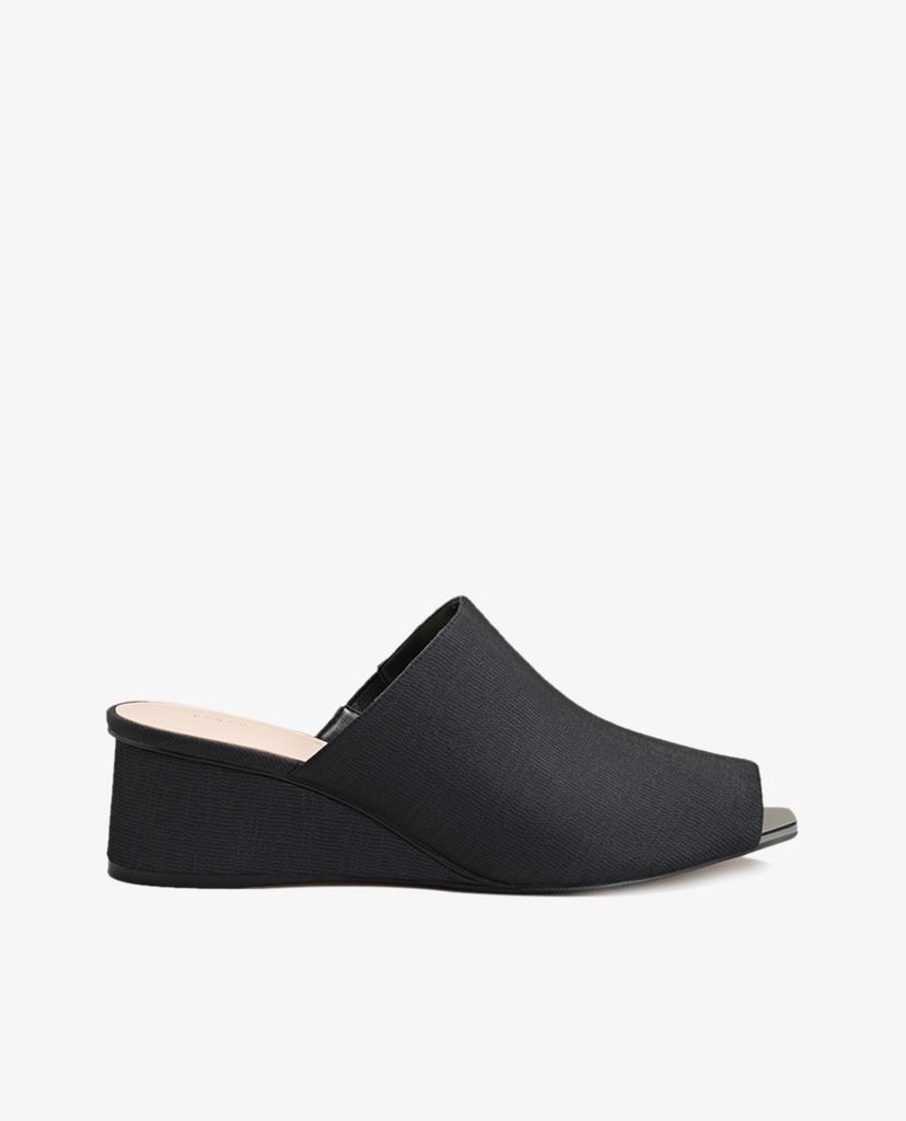 PEDRO - Giày đế xuồng hở mũi quai bản rộng Peep Toe