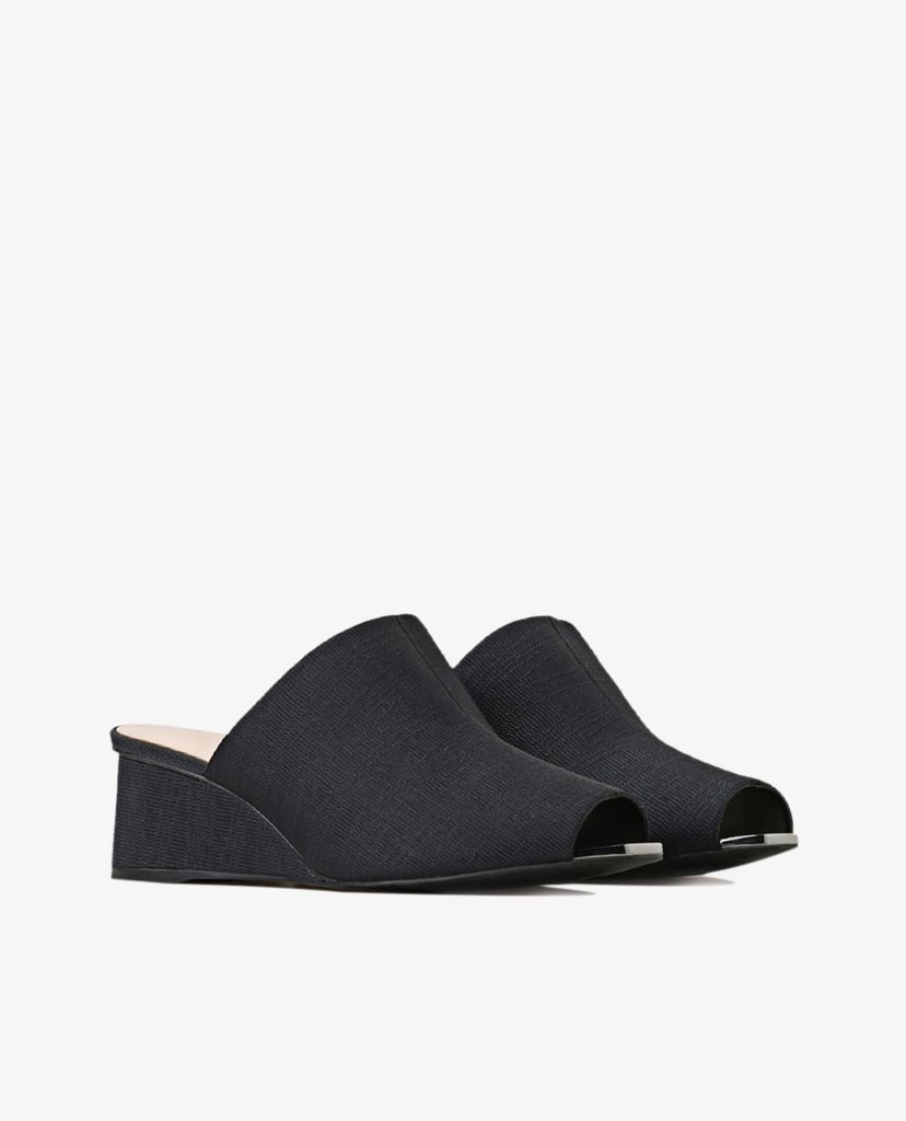 PEDRO - Giày đế xuồng hở mũi quai bản rộng Peep Toe