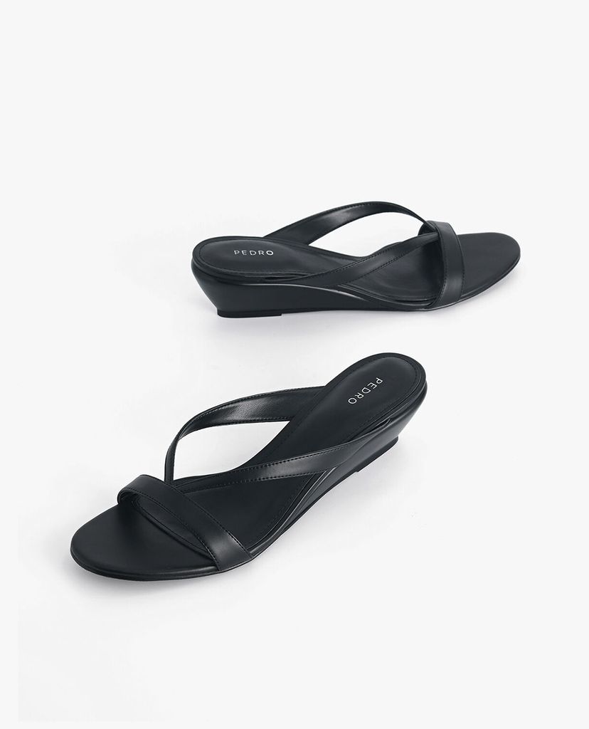 PEDRO - Giày đế xuồng hở mũi Strappy Slip On