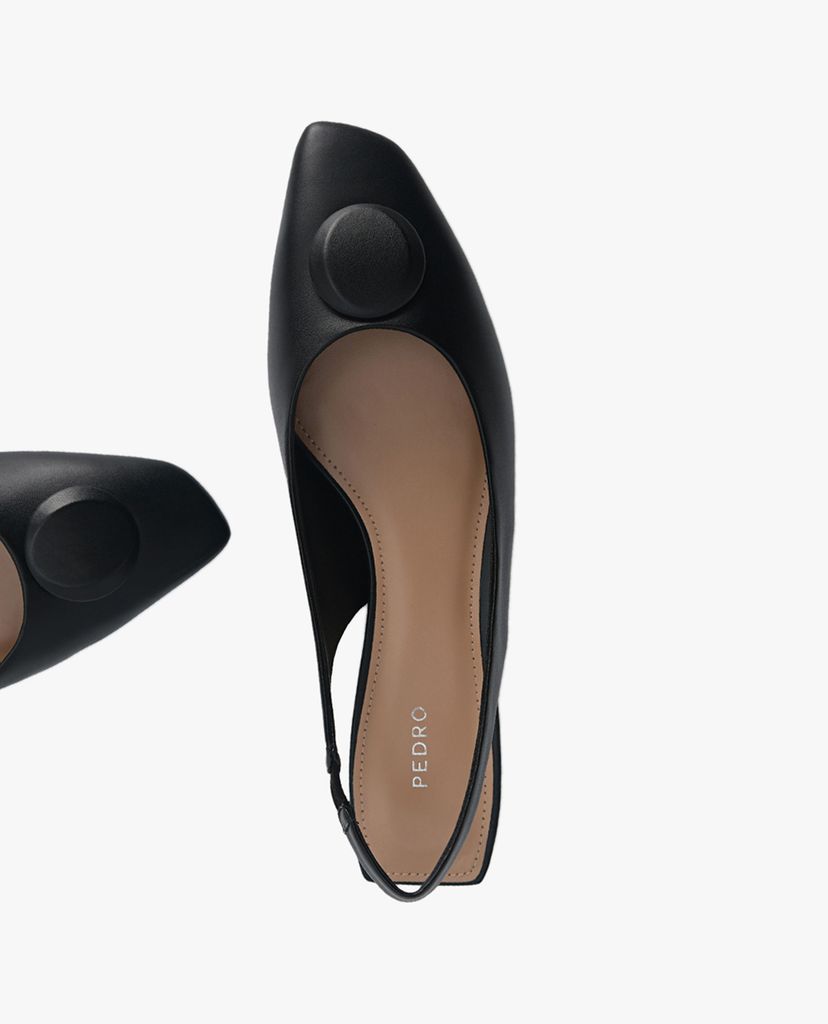 PEDRO - Giày đế bệt mũi vuông Slingback