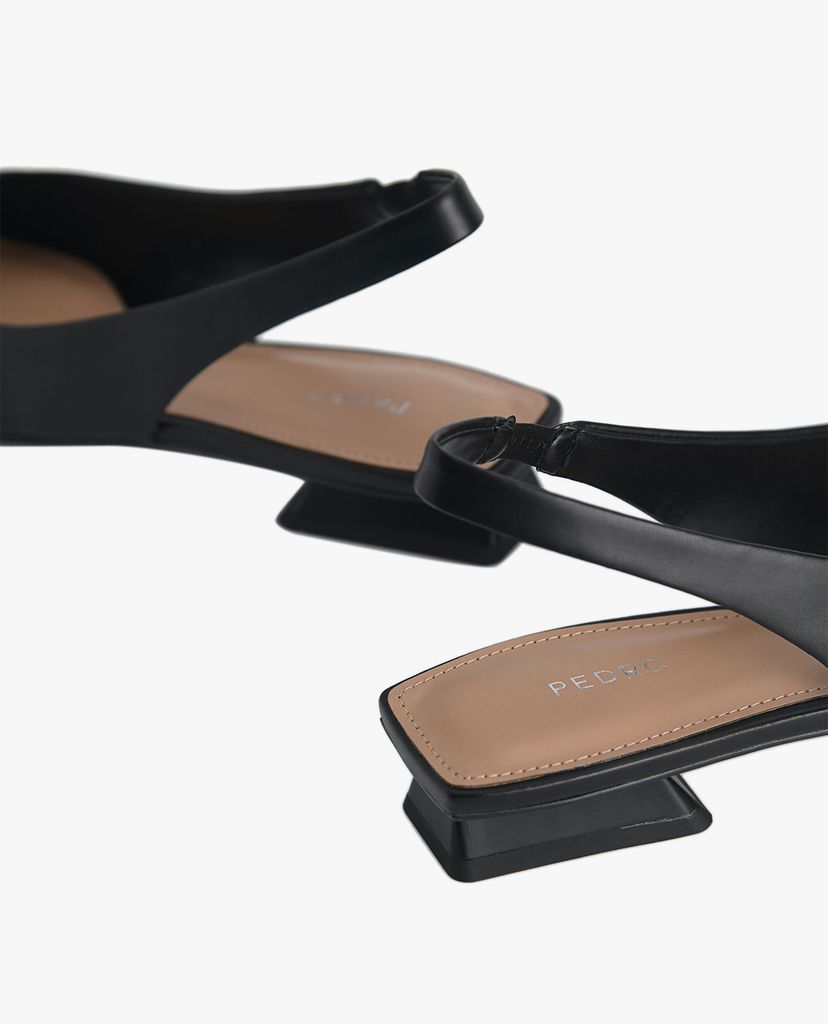 PEDRO - Giày đế bệt mũi vuông Slingback