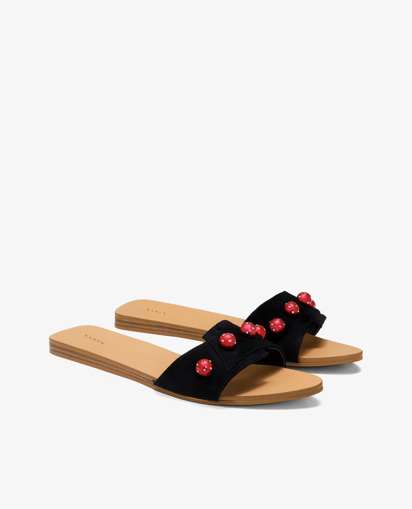 PEDRO - Giày sandals nữ quai ngang Metal Round