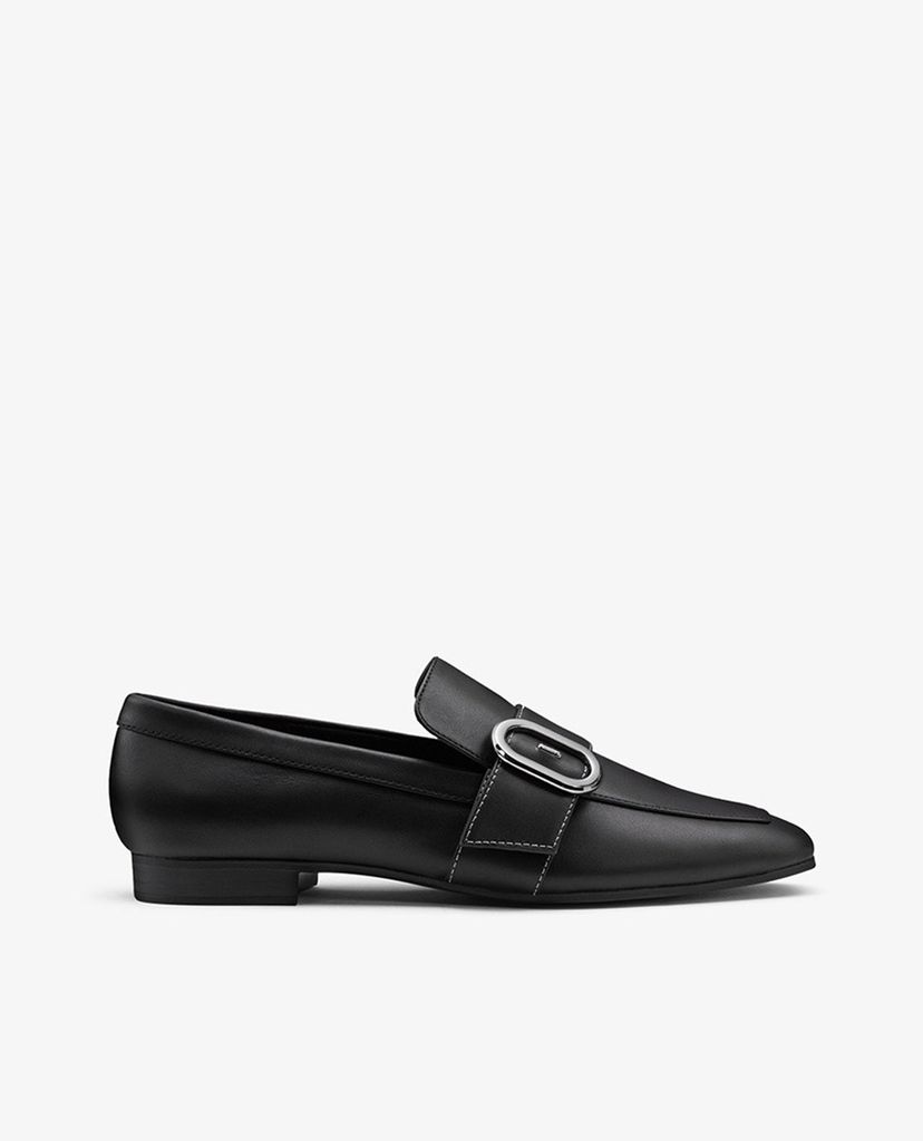 PEDRO - Giày đế bệt nữ mũi nhọn Buckle Square Toe Patent